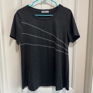 Gray Short Sleeve Top